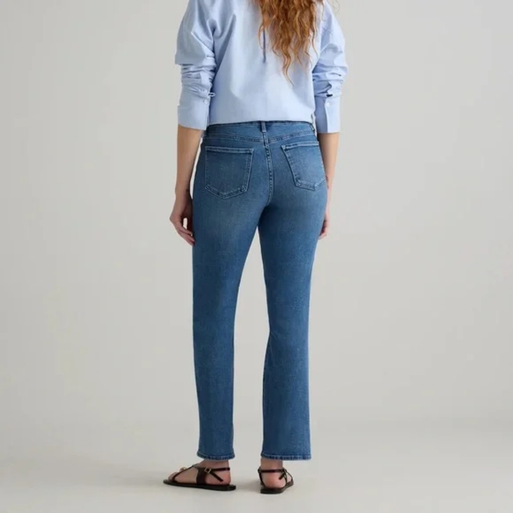 Quince Women's Straight Leg Jeans - Blue - Picture 2 of 10